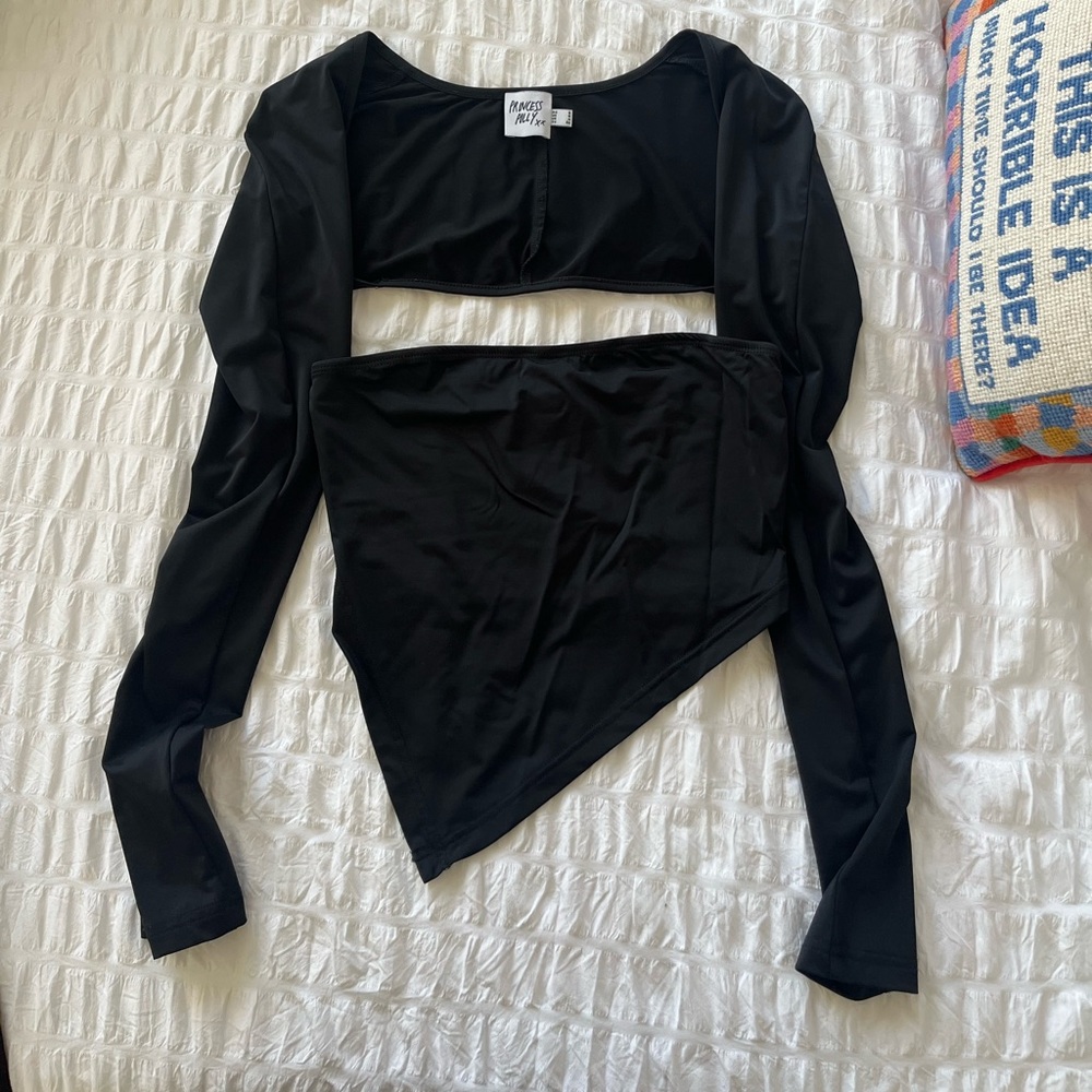 Black 2 piece top